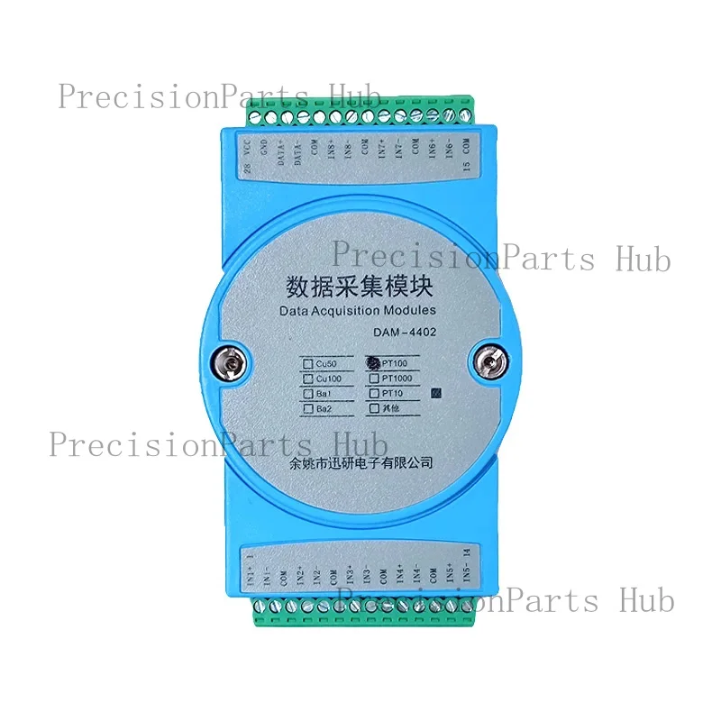 4-channel/8-channel PT100 thermal resistance input temperature acquisition module transmitter to RS485 MODBUS DAM4402