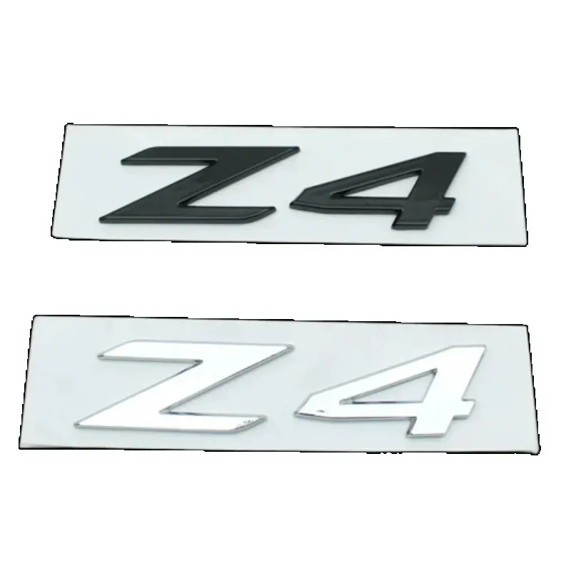 3D Adhesive Chrome Black Logo Z4 Emblem Letters Car Rear Trunk Badge Decal For BMW Z4 E85 E89 G29 Z4 Sticker Accessories - view 5