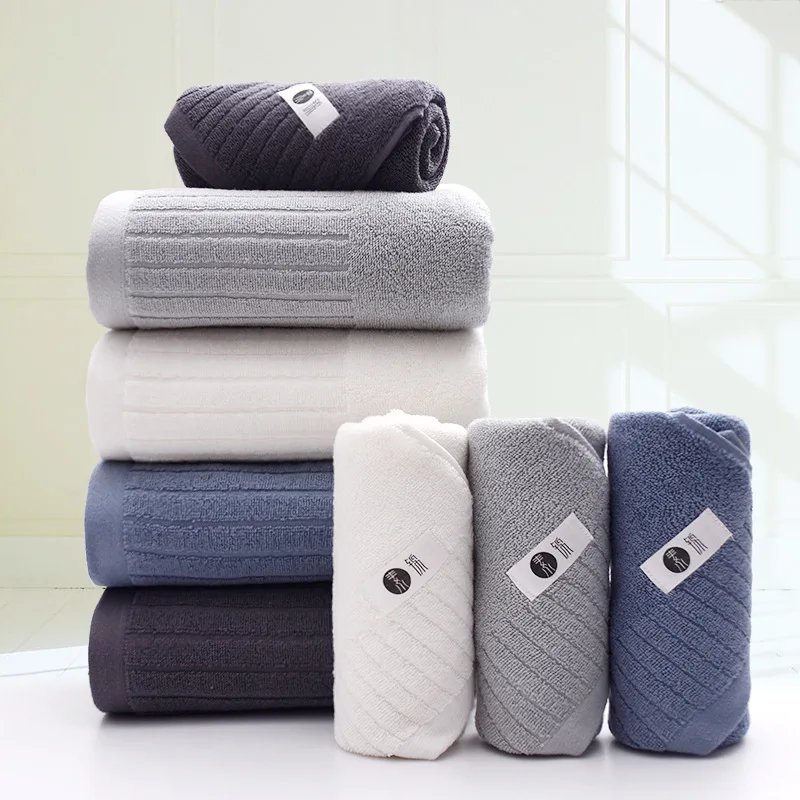 

Towels Soft Cotton Bath Towel Bathroom Standing Bath Towel Towel Kit Washing Face Bath Household Pure Cotton Soft Absorbent