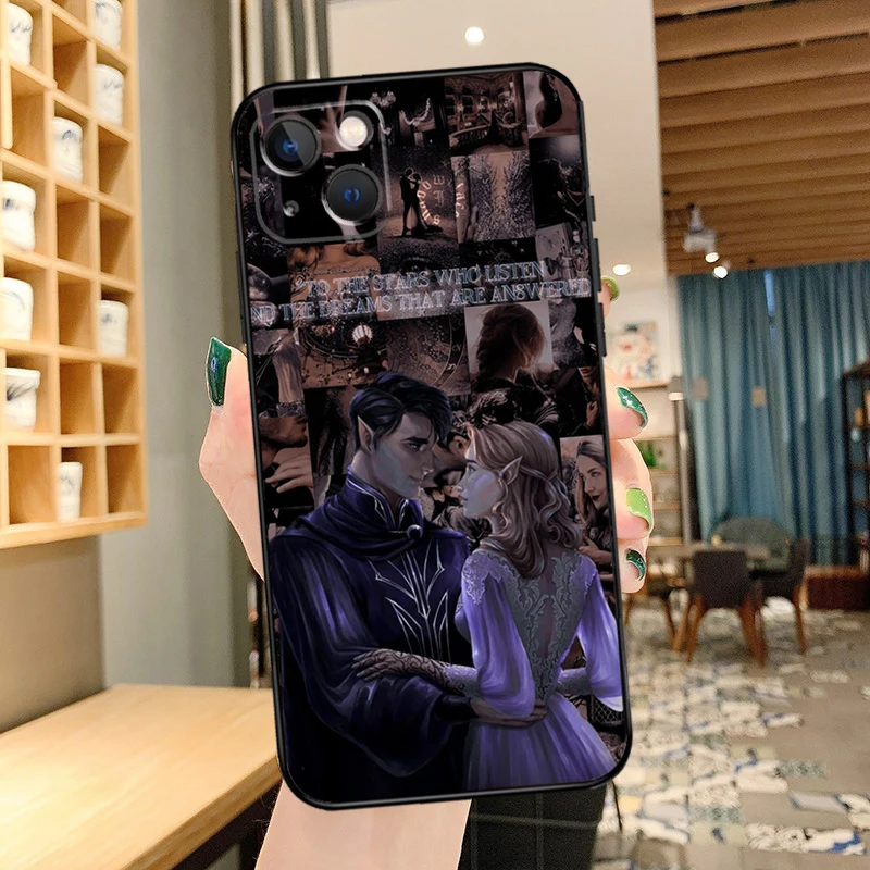 Uma quadra de névoa fúria sarah j maas caso de telefone para apple iphone 17 ar 17pro capa para iphone 17 pro max capa funda