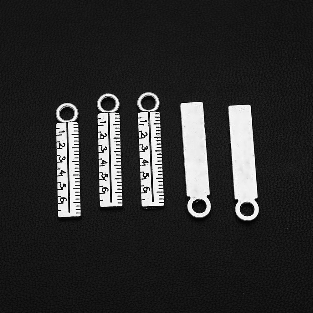 30pcs/lot--5x24mm Ruler Measure Sewing Charms Pendants For Diy Jewelry Making Findings Supplies Accessories Wholesale Bulk Items