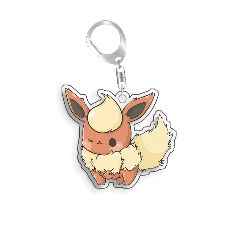 For Pokemon Elf Espeon Jolteon Geafeon Umbreon Qikchu Original Acrylic Selfmade Cute Cartoon Anime Keychain Pendant Toy Gift 5cm