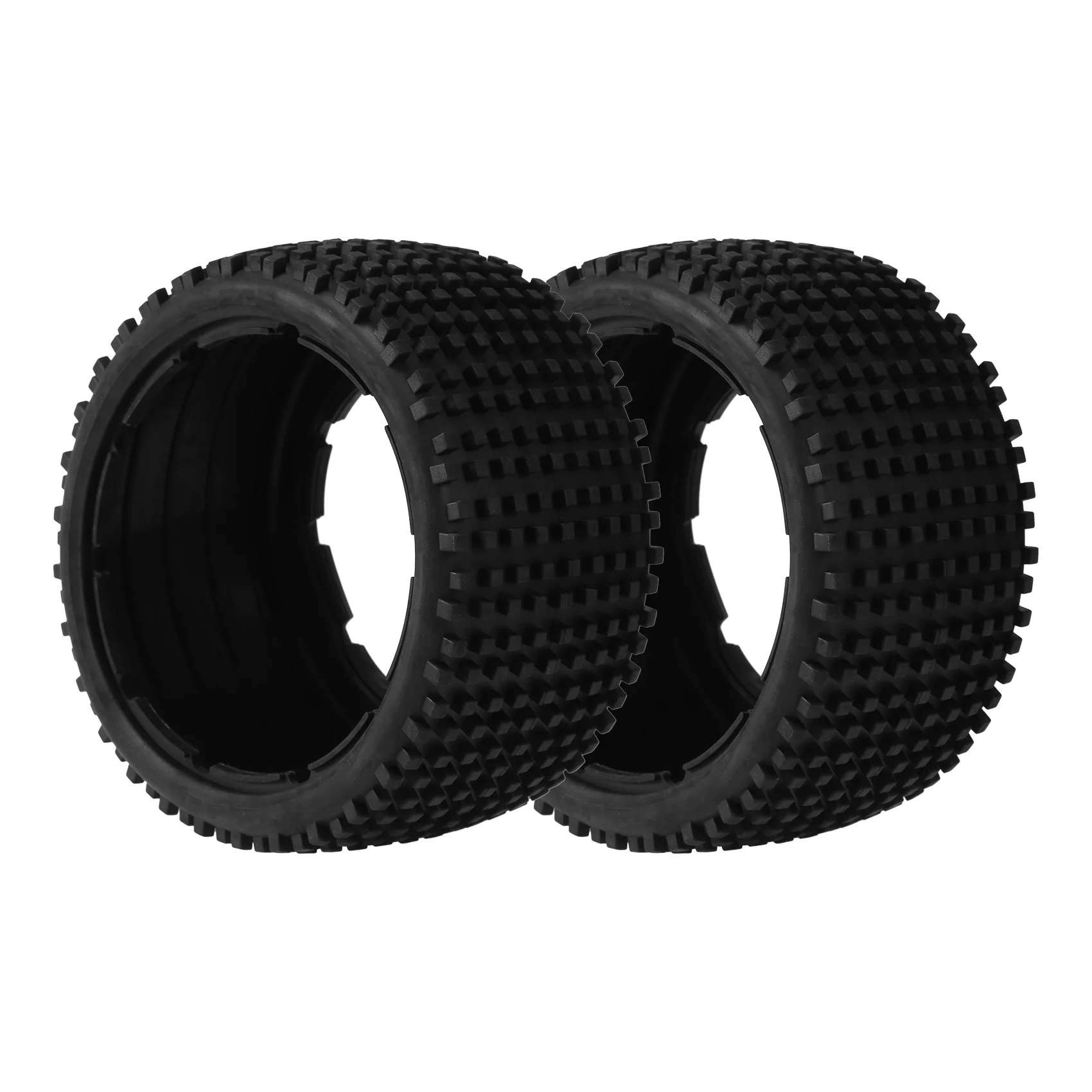 Off-Road Rear Tyres Thicken Skin Set for 1/5 BAHA ROVAN KM Baja 5B Truck Spare Toys Parts