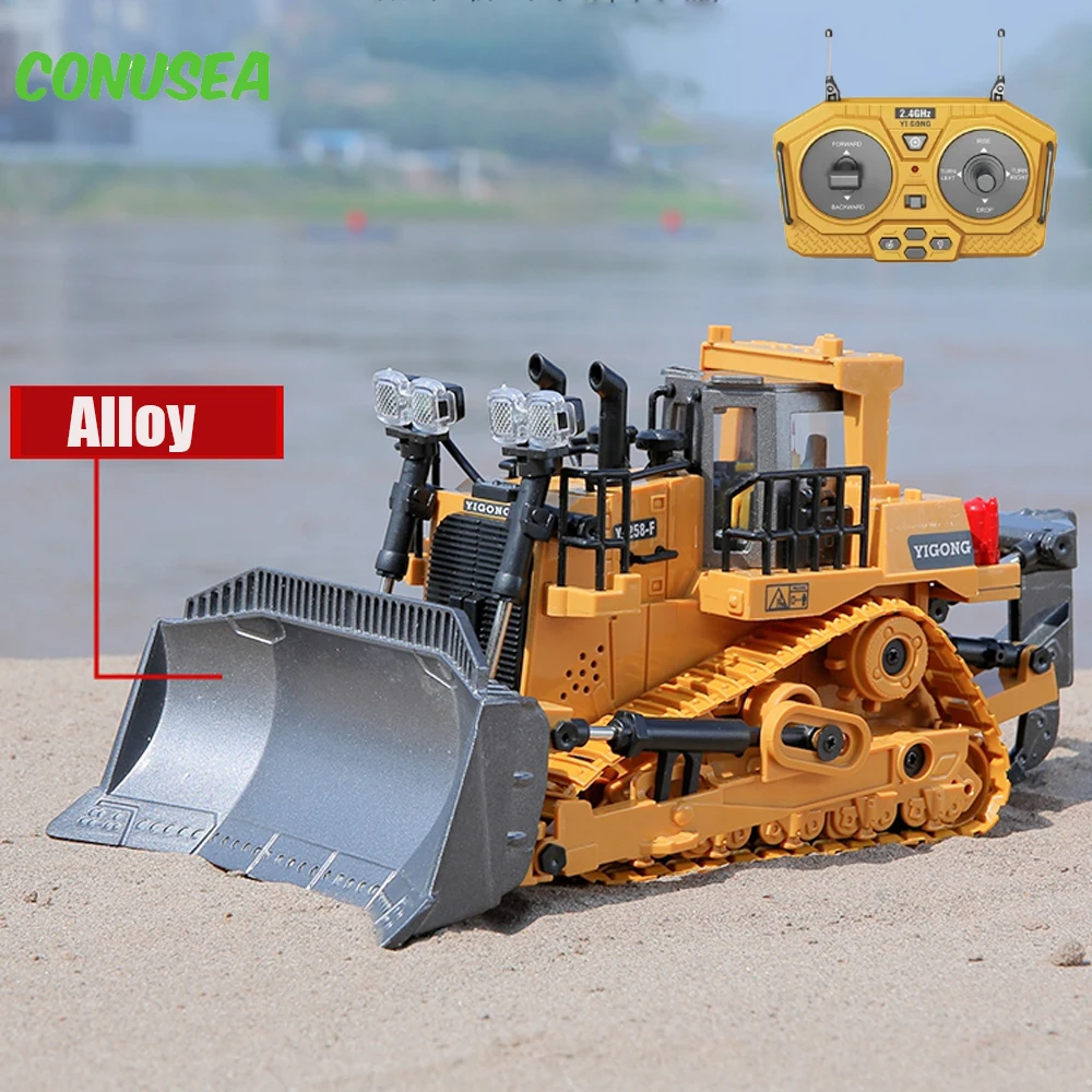 1/20 RC Truck toys for kids 11CH Rc Excavator Bulldozer Dumper Cars Truck Construction Vehicle Electric Crawler Toys for Boys