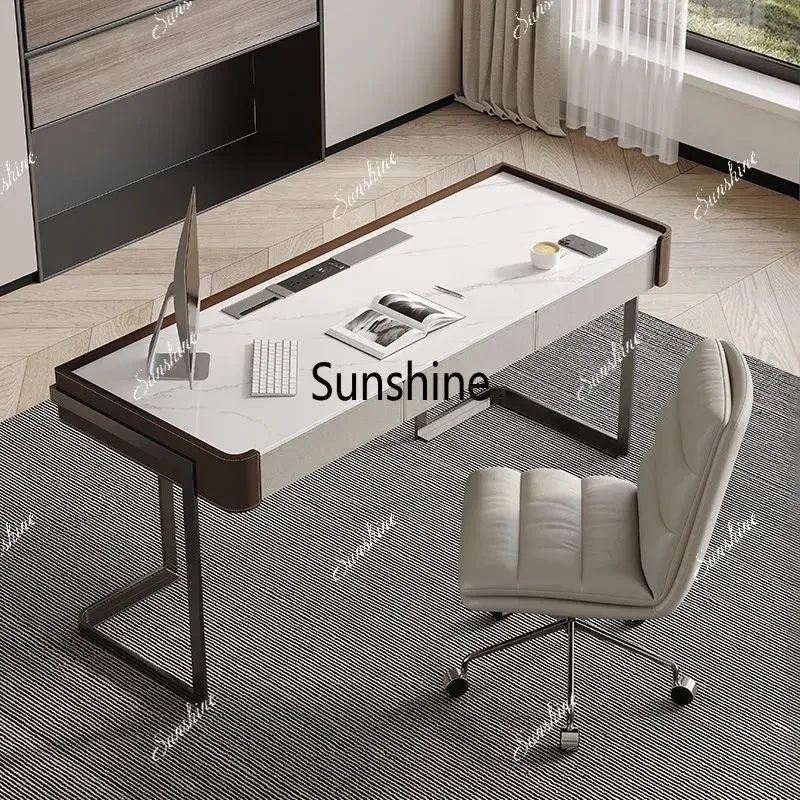 YSlate desk light luxury modern minimalist design office desk computer