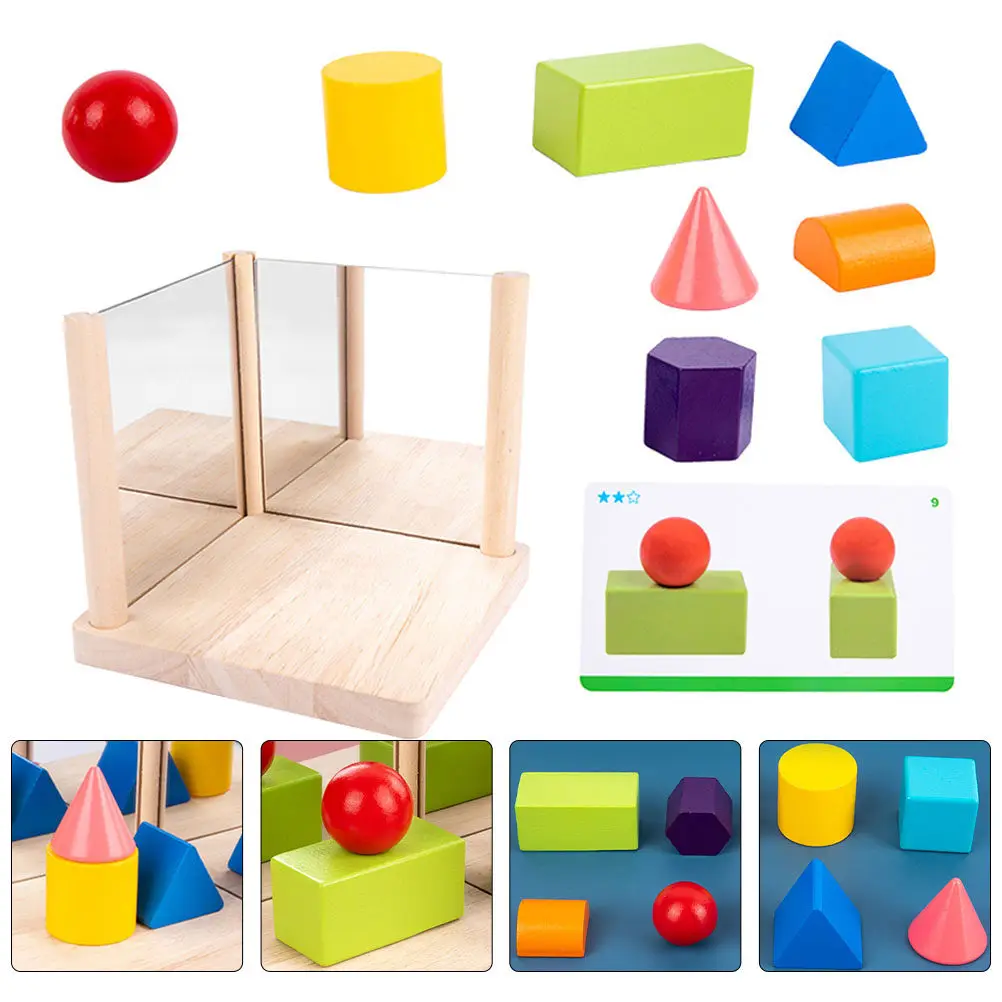

1Set Mirror Blocks Educational Geometric Logic Set for Kids Cognitive Development Spatial Reasoning Learning Gift