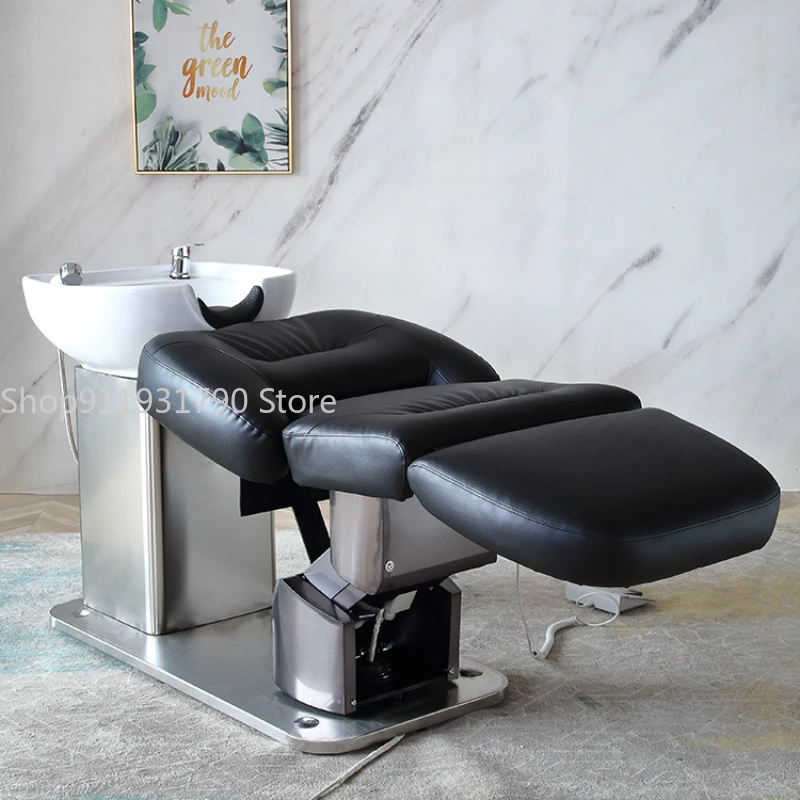 Cama de Spa reclinable Para masaje de cabello, sillas de salón, estilista, silla de maquillaje, camilla de lavado de champú profesional, Muebles Para Spa