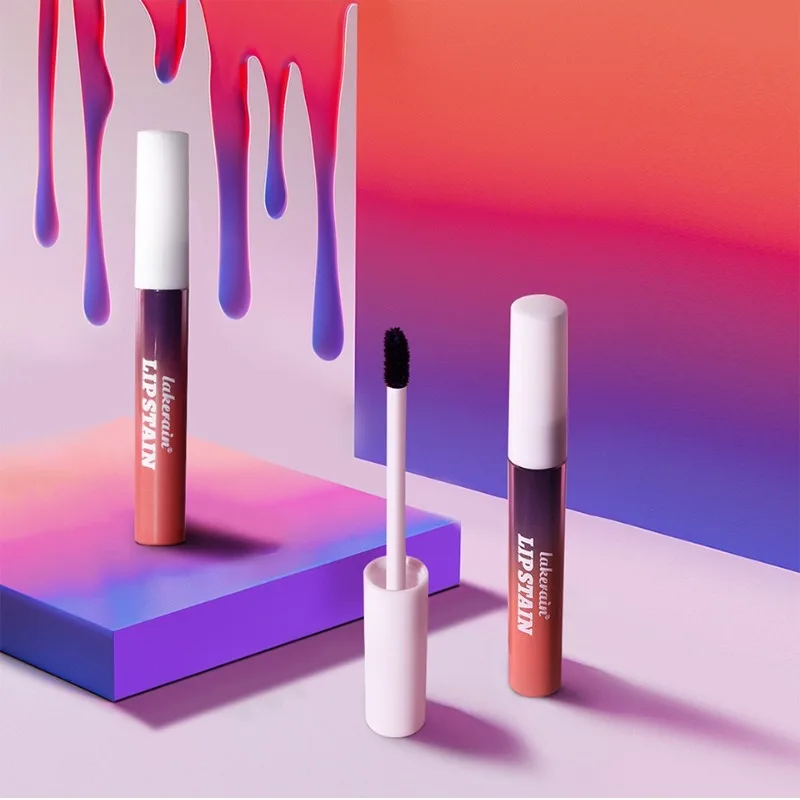 2.5ml Peel Off Lip Gloss for Women Matte Long-lasting Waterproof Pink Lip Gloss Moisturizing Natural Lip Color Gloss Cosmetics