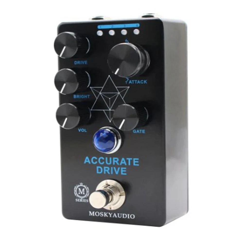 Mosky Accurate Drive Guitar Bass Effect Pedal Noise Gate Four Models Overdrive Pedal True Bypass Guitar Accessories