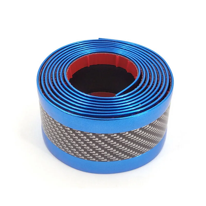 

Replacement Anti-Collision Strip SUV Side 1 Meter Sill Blue Carbon Fiber Protection Protector Carbon Fiber Blue