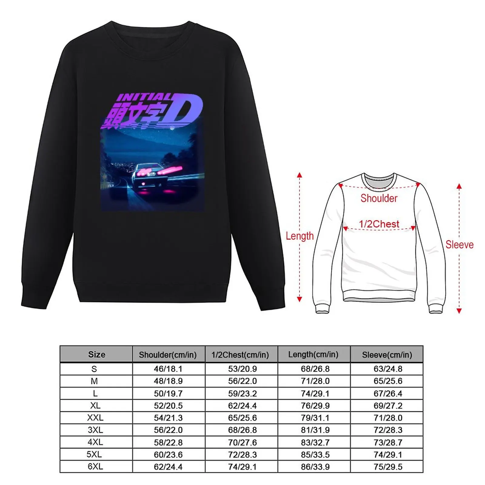 Initial D Neon AE86 Sweatshirt autumn jacket men mens designer clothes men clothes new sweatshirt