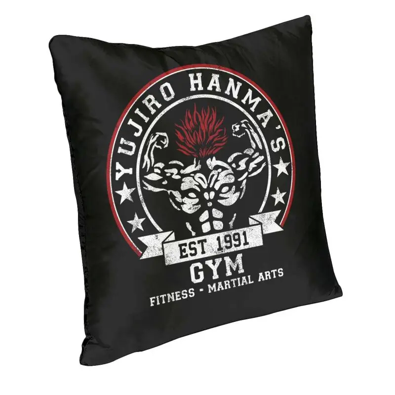 Gym Bodybuilding Fitness Square Pillowcover Decoration Cushion Cover Throw Pillow for Sofa Double-sided Printing