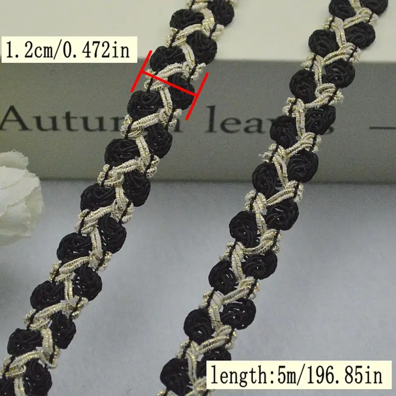 5Meters/16.4Ft Each Pack New Lace Belt Clothing Lace Accessories DIY Curtain Lace Clothing Accessories Rayon Special Lace