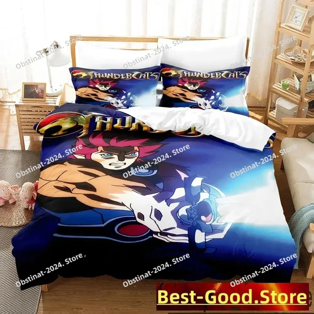 

3D Print Thundercats Bedding Set Boys Girls Twin Queen King Size Duvet Cover Pillowcase Bed boys Adult Home Textileextile
