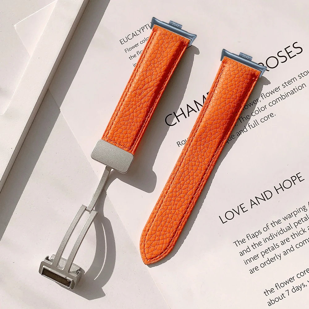 Pulseira de couro para huawei watch fit 4 pro band acessórios pulseira de laço magnético para huawei fit4 fit3 pulseira elegante pulsera