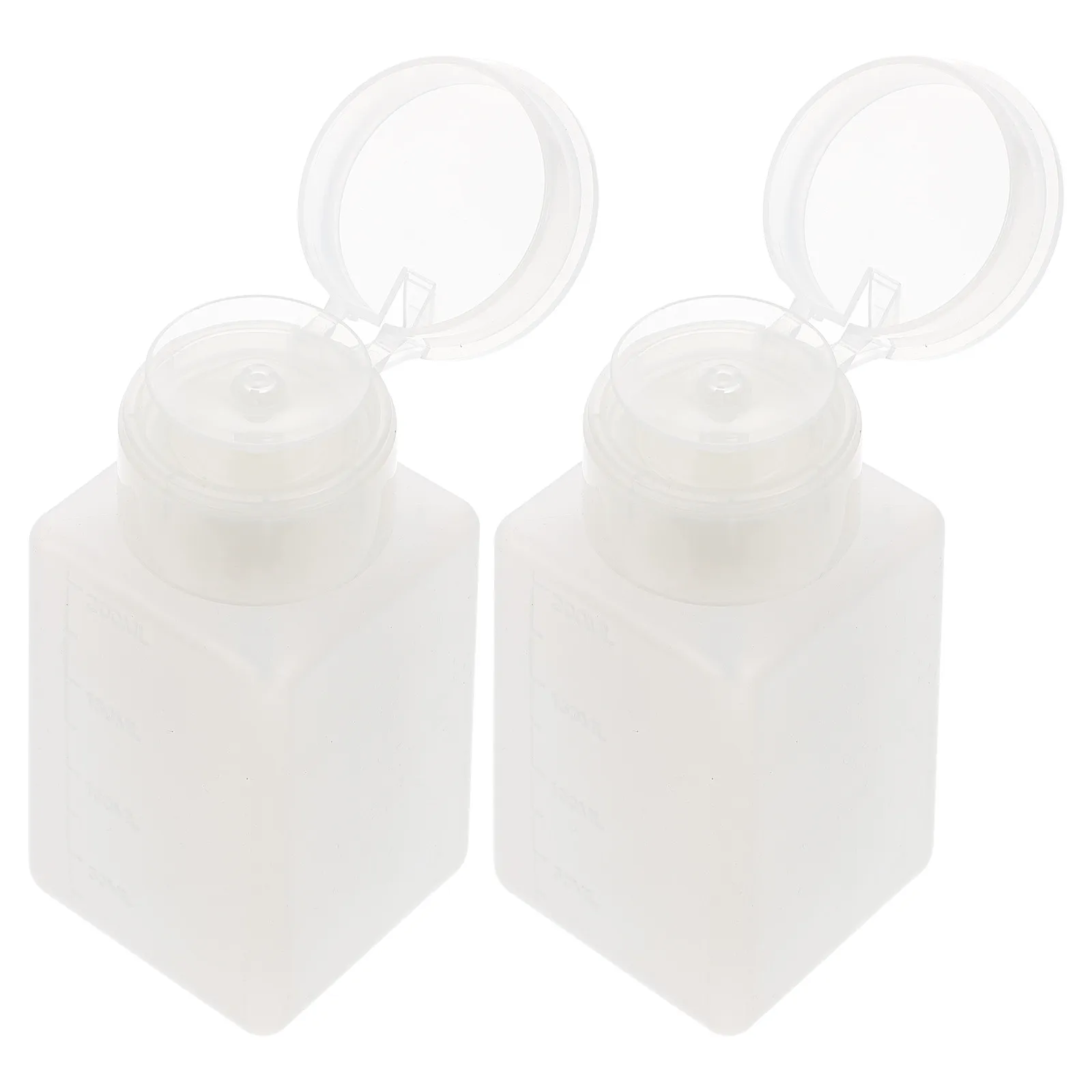 

2Pcs Anti Leak Alcohol Bottles Portable Empty Liquid Storage Bottles Pe Material Reflux Prevention Cover Laboratory Makeup