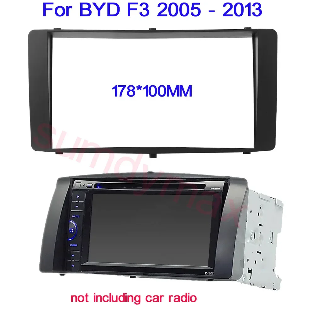 

2 Din car radio frame For BYD F3 2005 - 2013 Stereo Dashboard Audio Frame CD Trim Bezel Refitting Indash Car Radio Fascia