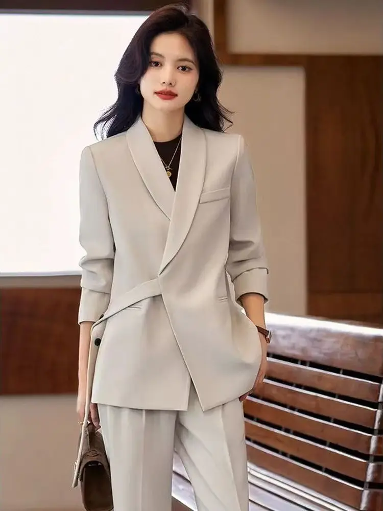 

Loose Wide Leg Pants Two Piece Set Anti Aging Korean Japanese Sle plus Size Women's Suiting Spring Autumn New Model