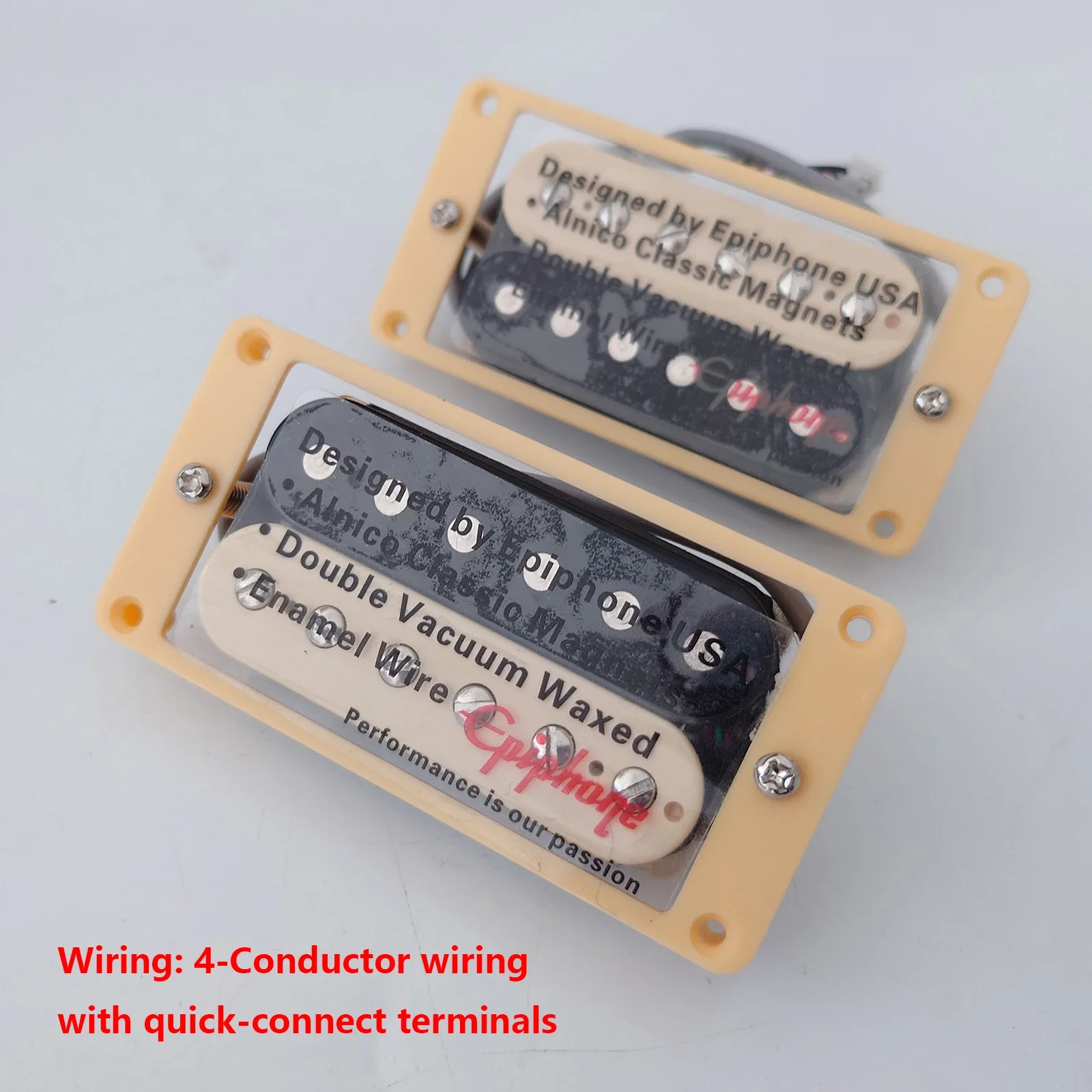 Pastillas Humbucker de guitarra, 4 conductores con terminales de conexión rápida para piezas de repuesto de guitarra SG