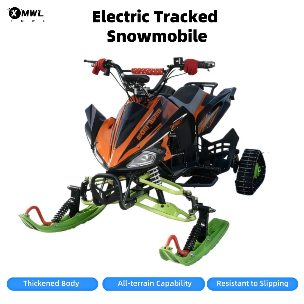 

Outdoor Crawler Snowmobile Ice Skating Car Tracked All Terrain Vehicle ATV Motorcycle Scooter Suitable for Winter Sport and Play