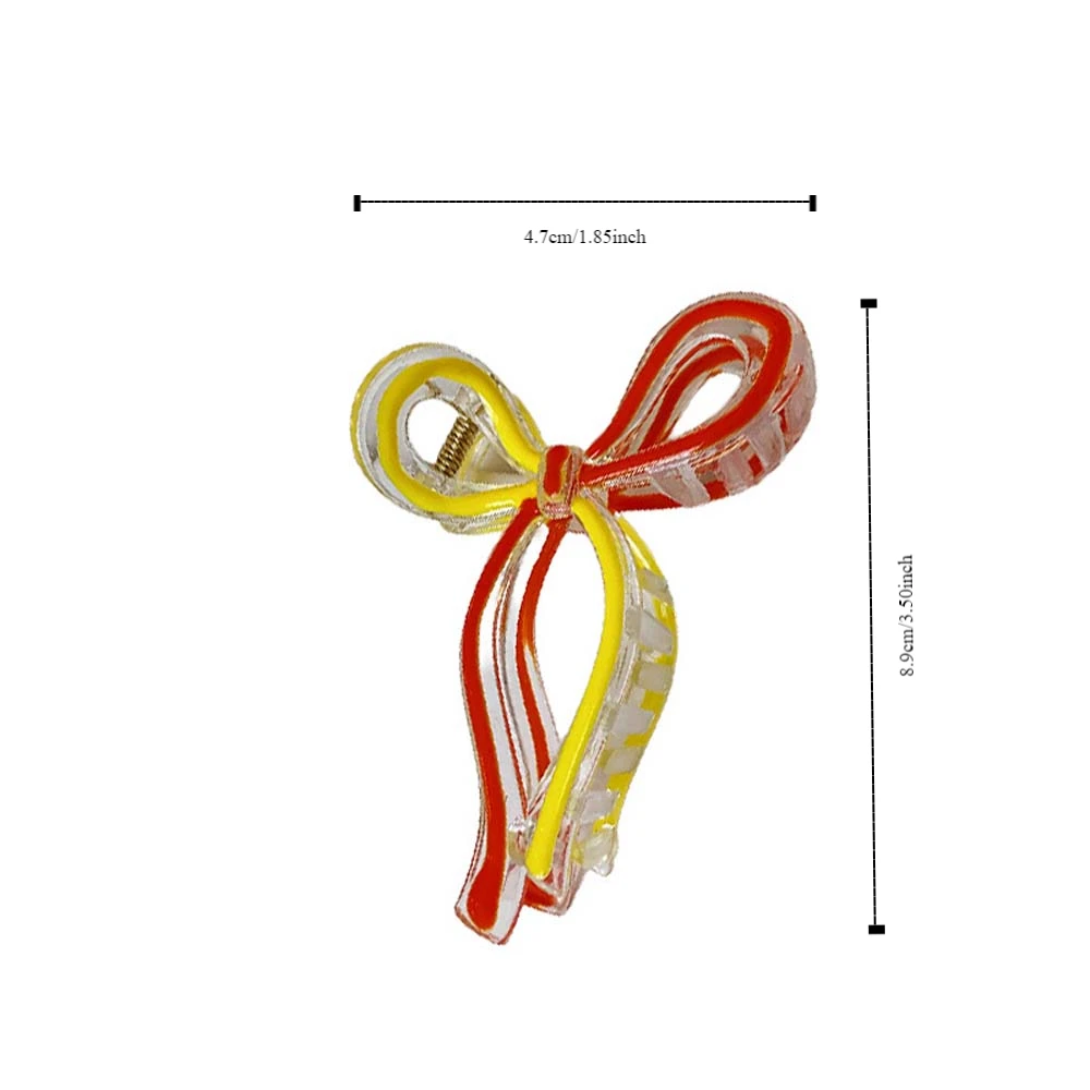 أنيقة كبيرة Bowknot مشبك شعر الجوف انتزاع كليب القوس مخلب كليب تصفيف الشعر أداة ذيل حصان حامل القوس القرش كليب يوميا