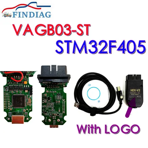 AUDI VAG COM HEX V2 V23.3.1 VAG COM 차량 진단 도구 obd2 스캐너 stm32f405를 지원하는 새로운 모델 및 기능