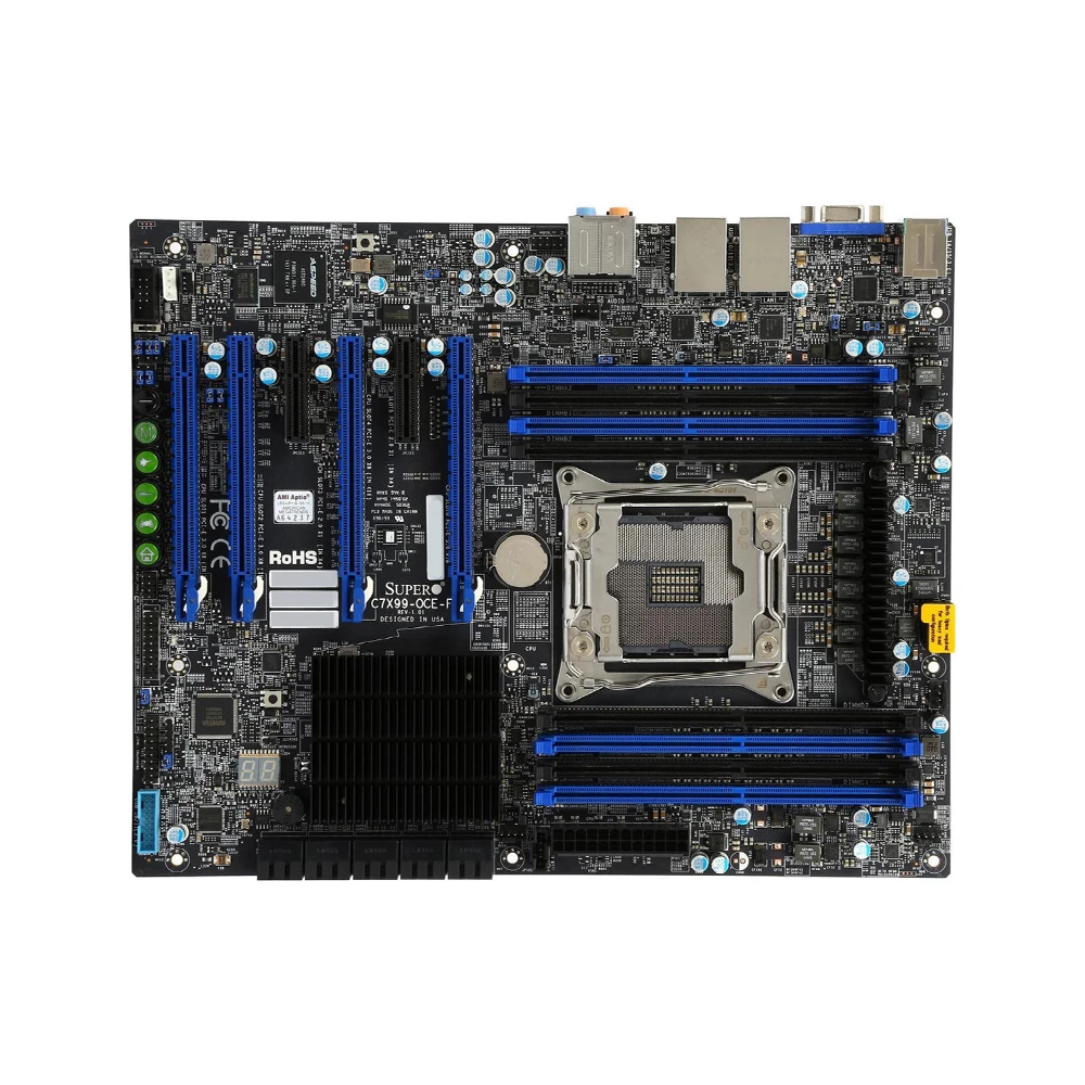 لوحة أم سوبرمايكرو C7X99-OCE-F - مراجعة Intel Cpu Core I7 وسعره