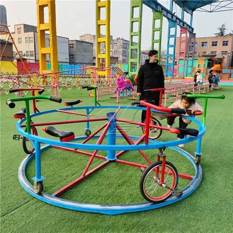 

Indoor/Outdoor Metal Merry-Go-Round Carousel Kids Playground Equipment for Fun Rides At Amusement Park