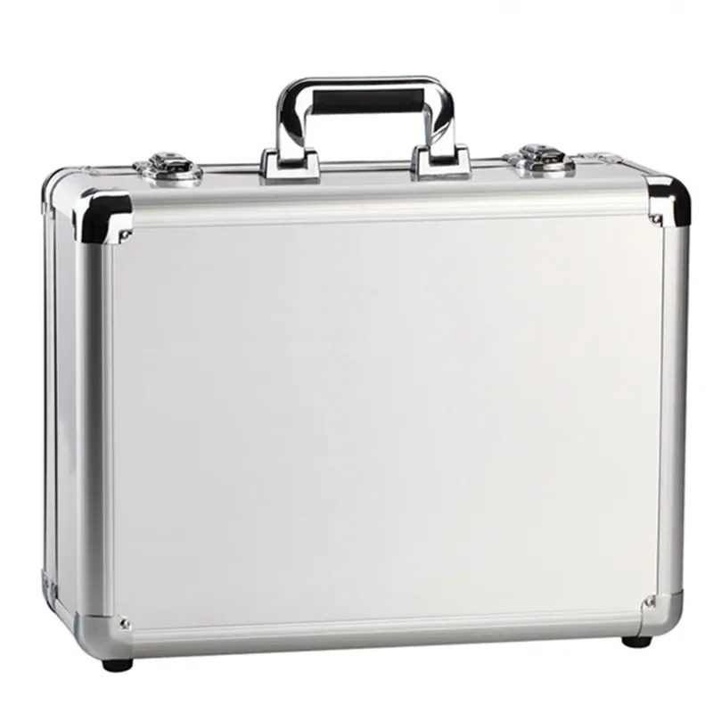 

Handbag suitcase women men travel bag Thickening aluminum alloy laptop Large toolbox / lockable storage Display box briefcase