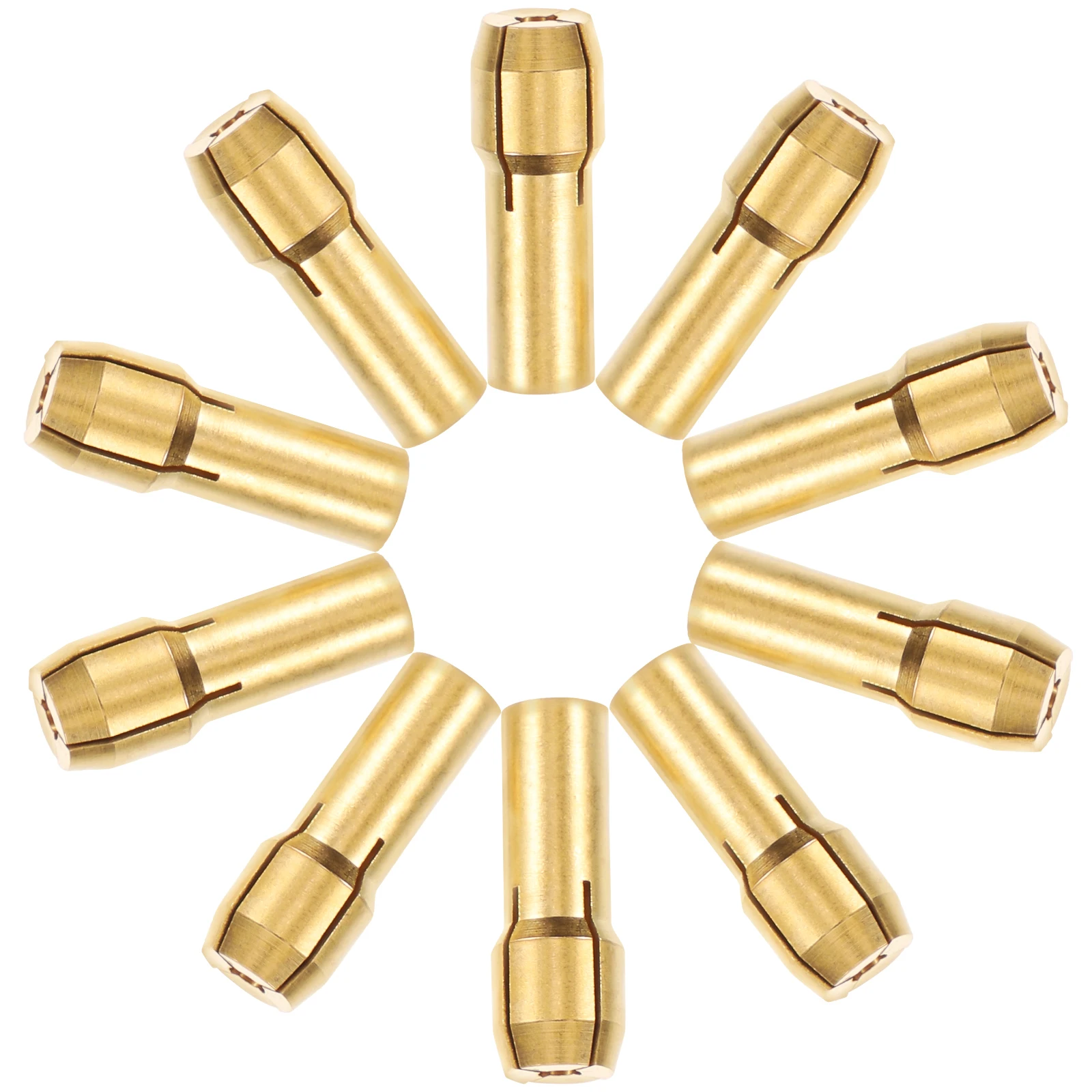 

10pcs Electric Grinder Accessories Copper Chuck Collet Adapter Quick Release Die Grinder Clamping Tool 20mm Rotary Parts