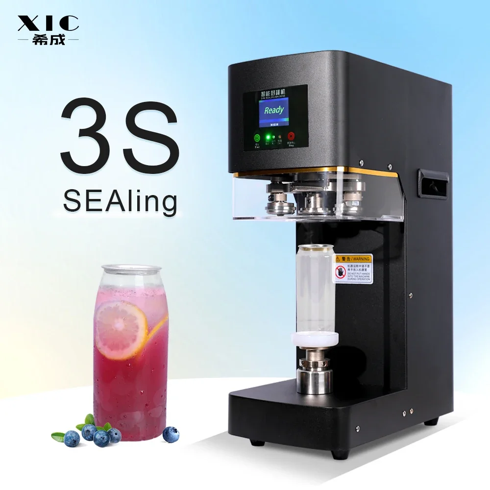 Automatic Non-Rotating 110V 220V  Soda Can Sealing Machine Tin Can  Seamer Sealing Machine For Soda Beer Juice Cans