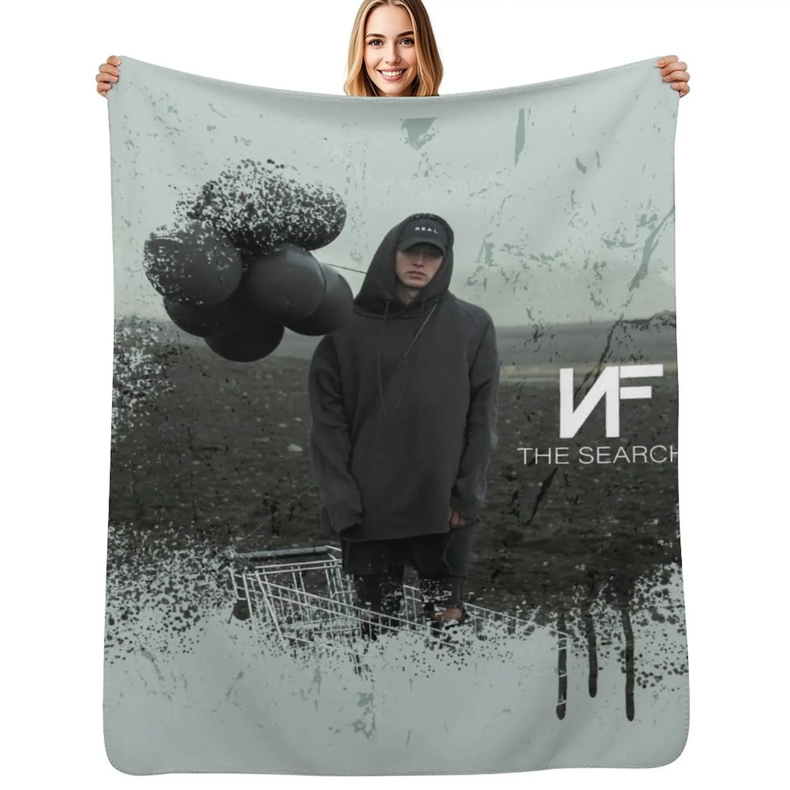 NF - The Search Throw Blanket Cozy Throw Blanket for Bed Sofa Chair