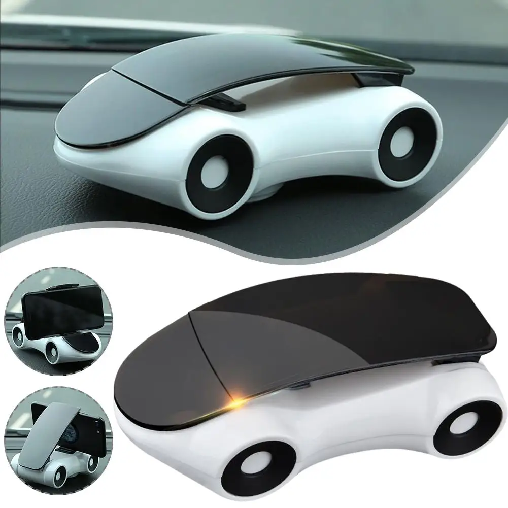 Creative Sports Car Design Mobile Phone Car Holder Phone Rotatable Holder Fixed Desktop White Multifunctional Supercar Mobi Y8R7