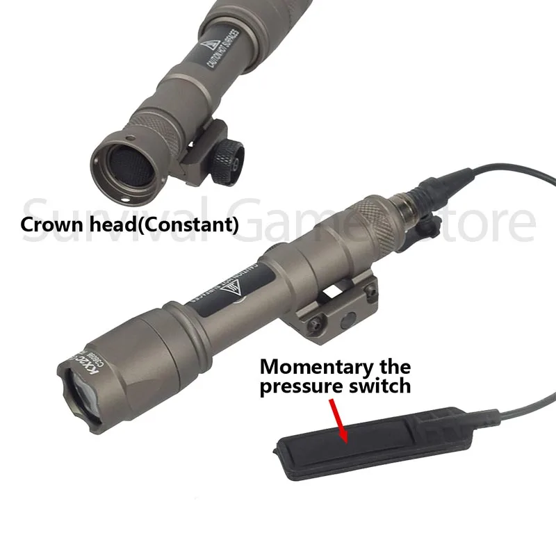 Airsoft Weapons Flashlight SureFire M300 M300B M300C M600B Hunting Scout Torch Rifle AR15 Tactical Light Button Pressure Switch