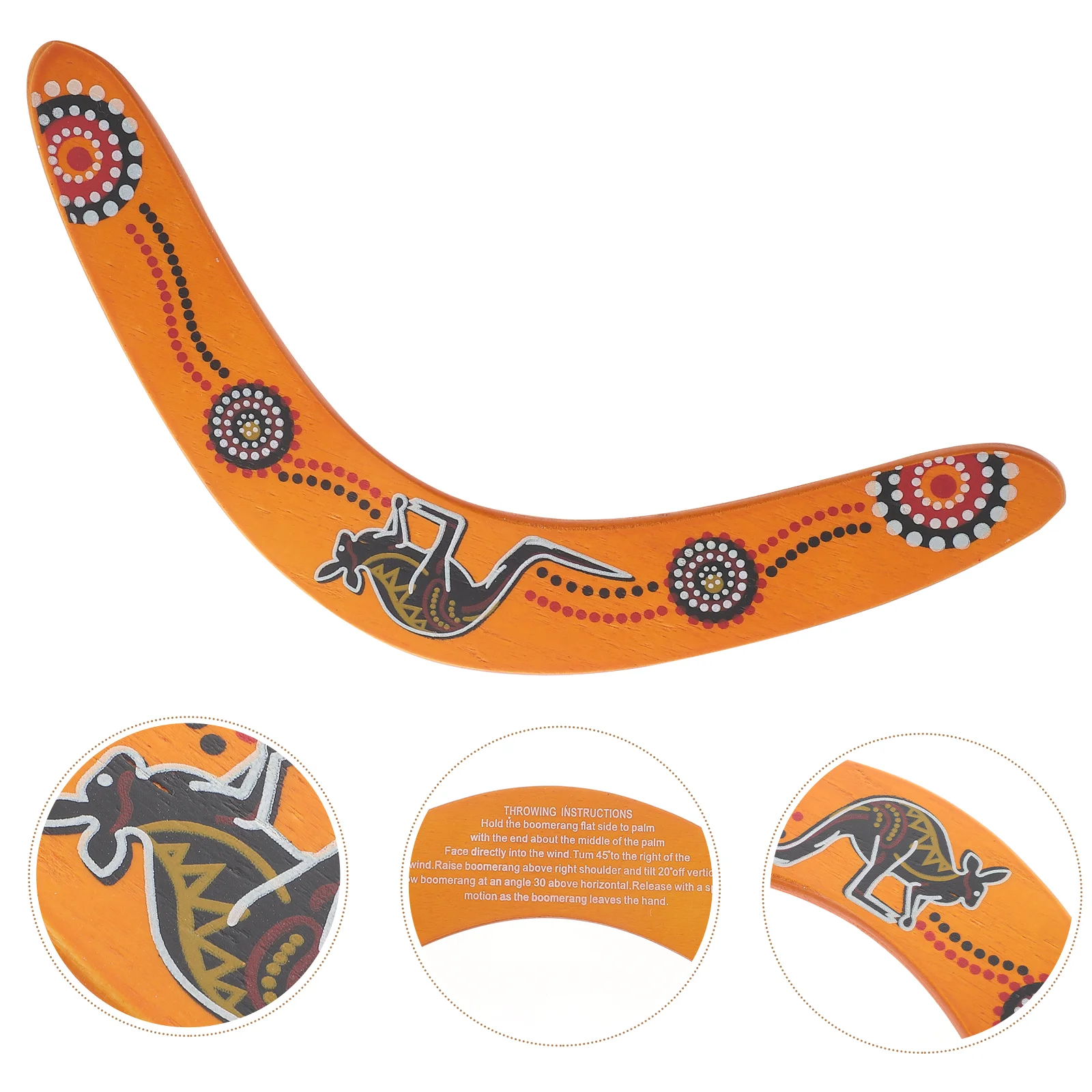 Woodiness Kangaroo V Shaped Boomerang Toy Flying Disc Throw Catch Outdoor Game Kids Toys Parent-Child Interactive Game Props