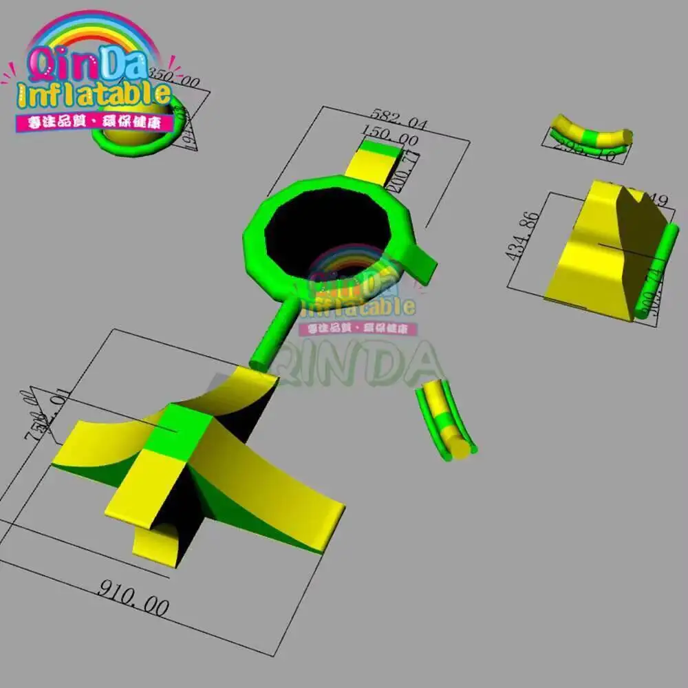 Water Obstacle Course Water Games For adults Inflatable Water Park Equipment