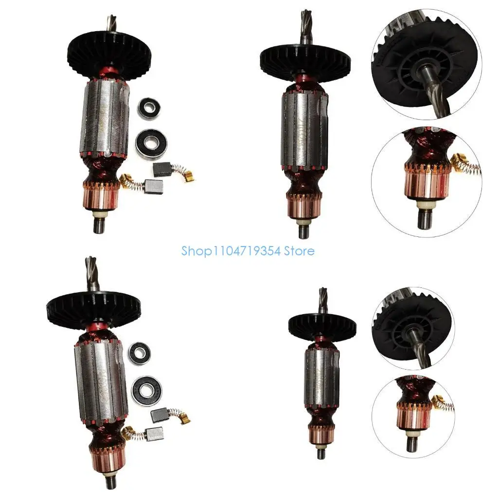 0xld-armature-rotor-for-makta-hr2440-hr2453-used-for-angle-grinder-and-generator-for-carbon-brush-holder