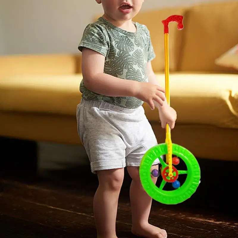 Brinquedo atraente push walker infantil com rodas, destacável, multifuncional, aprendendo, aprendendo, colorido