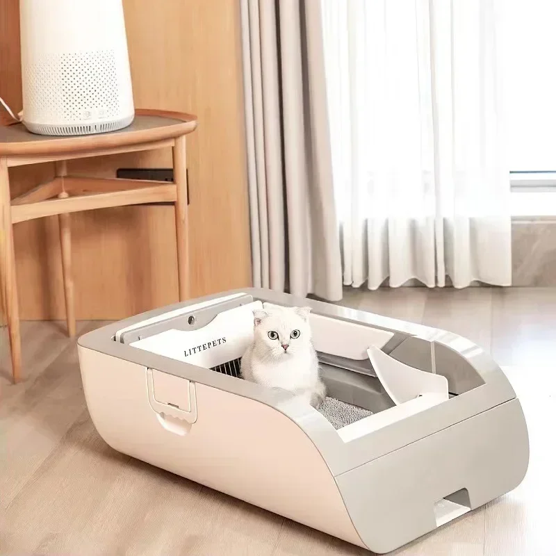 

APP Automatic Intelligent Cat Litter Box Cat Toilet Large Semi-enclosed Shovel-free Sterilization Deodorization Anti-splash