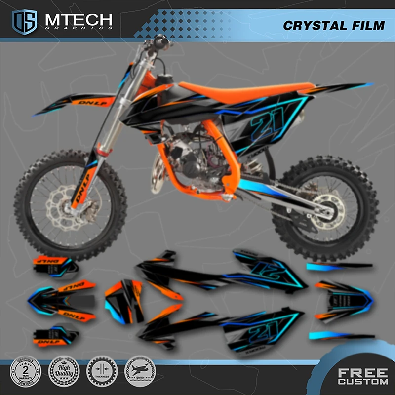 

DSMTECH Custom Motorcross Graphics Background Decals Stickers Kits For KTM SX85 SX 85 2018 2019 2020 2021 2022-2024 007