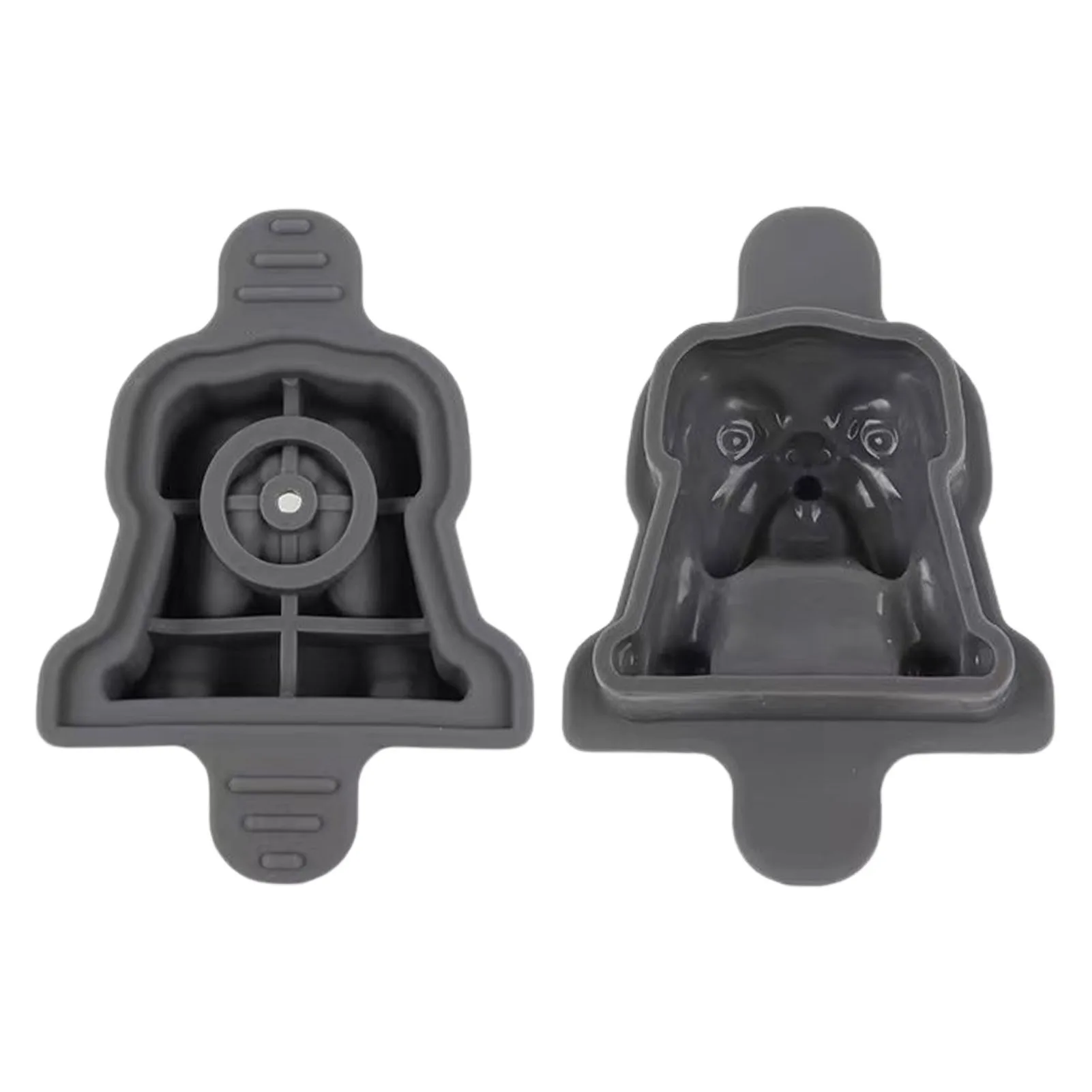 Moule à glaçons en silicone avec couvercle scellé, moule à glaçons Bulldog et Dog, nouveauté, whisky, cocktail, fournitures de fête