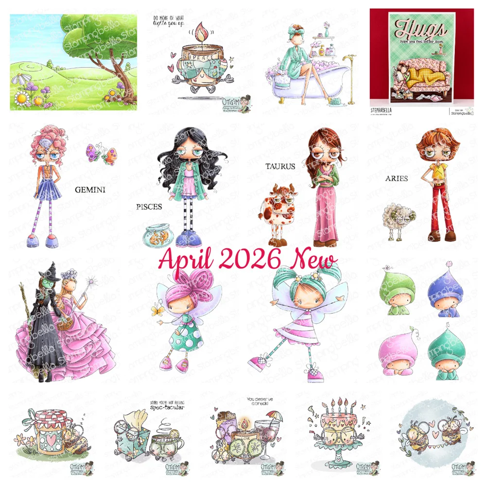 

Oddball Zodiac Taurus Birthday Cake Stamps Reusable for DIY Scrapbook Diary Greet Card Decoration Handmade Emboss April 2026 New