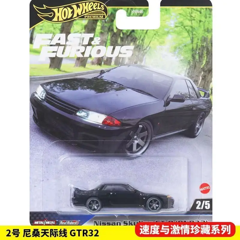 Nuevo modelo de coche Premium Hot Wheels genuino rápido y furioso Hnw46-9c6k Mazda/Nissan/Dodge/Alfa Romeo/Chevy 1/64 modelo fundido a presión para chico