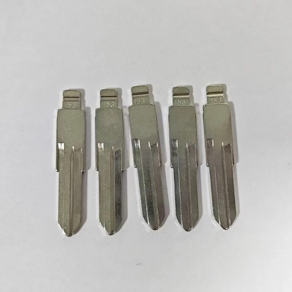 10Pcs #153 HU136 Uncut Flip Key Blade Metal Blank Compatible KD VVDI Remote For Renault Megan Dacia Clio Duster Car Replacement
