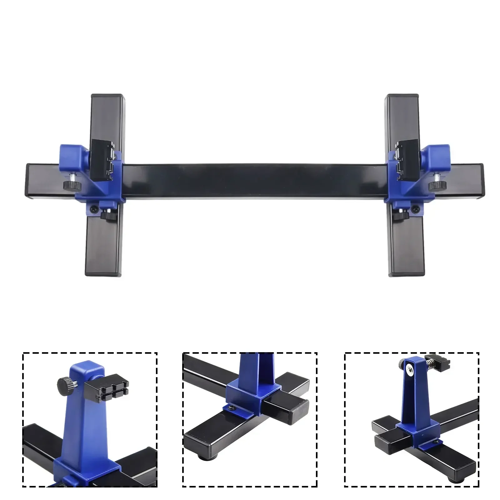 

Stand Clamp PCB Holder Circuit Board Auxiliary Lightweight Rotatable 0-300mm 408x170x125MM ABS Board Soldering Assembly