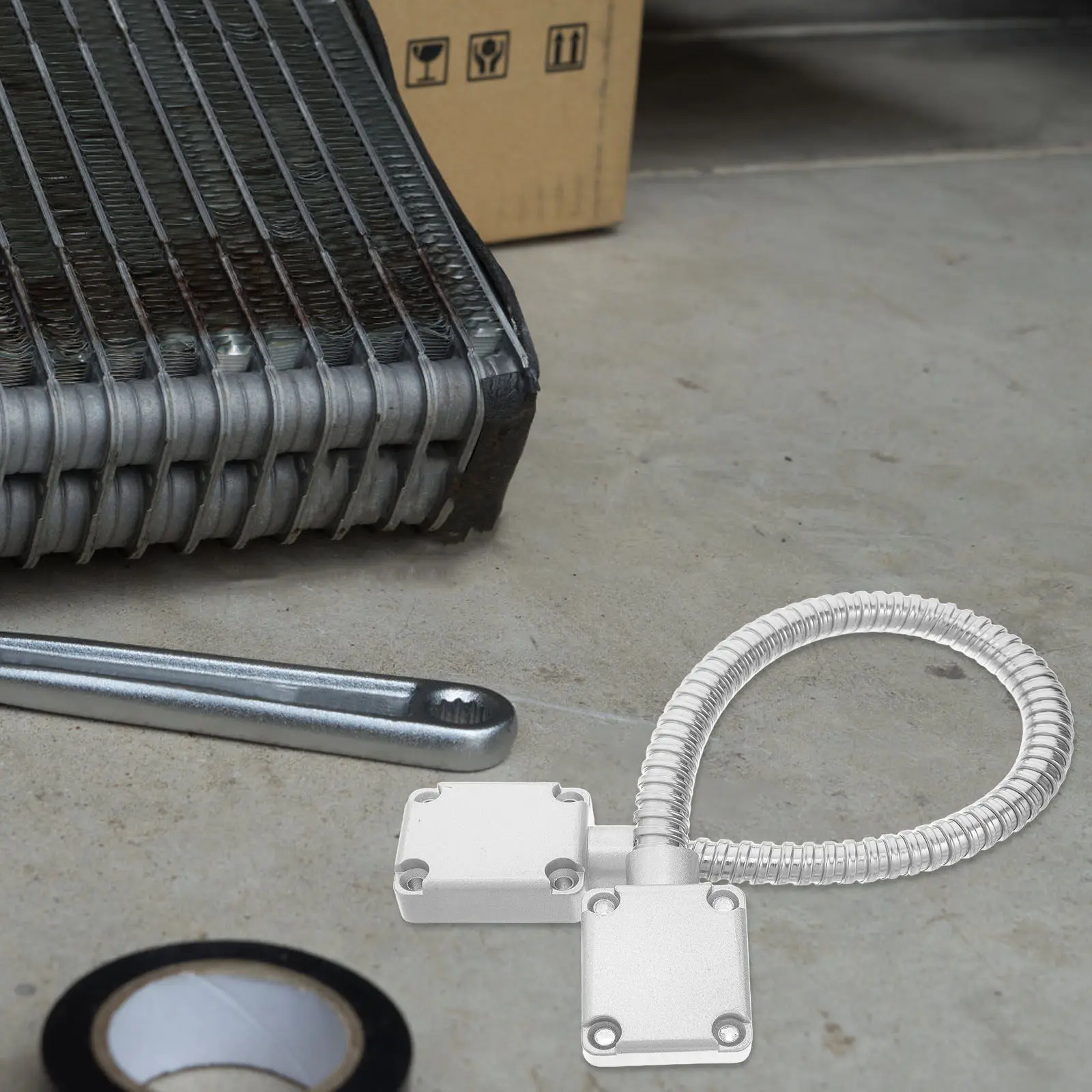 

Heavy Duty Stainless Steel Door Loop Protector Access Control Cable Line Defender Wire Protective Tube for Doors