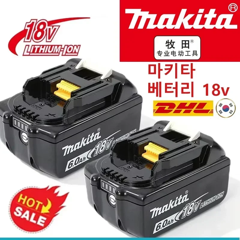 

Makita 18V Battery 6AH 2AH 18AH Li-ion Replacement LXT BL1860B BL1860 BL1850 BL1830 DHP482RFX9 BL1815 LXT400 for Cordless Drills