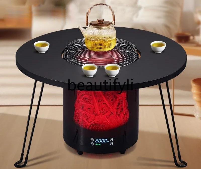 New Heater Graphene Simulation Carbon Flame Surrounding Furnace Baking Furnace Heating Table Quick Heating Fireplace