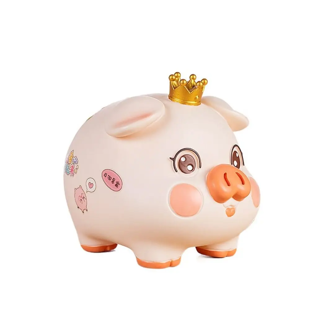 

Funny PVC Pig Piggy Bank Cartoon Anti-fall Animal Saving Jar High Capacity Saving Jar Ornament Home Decor
