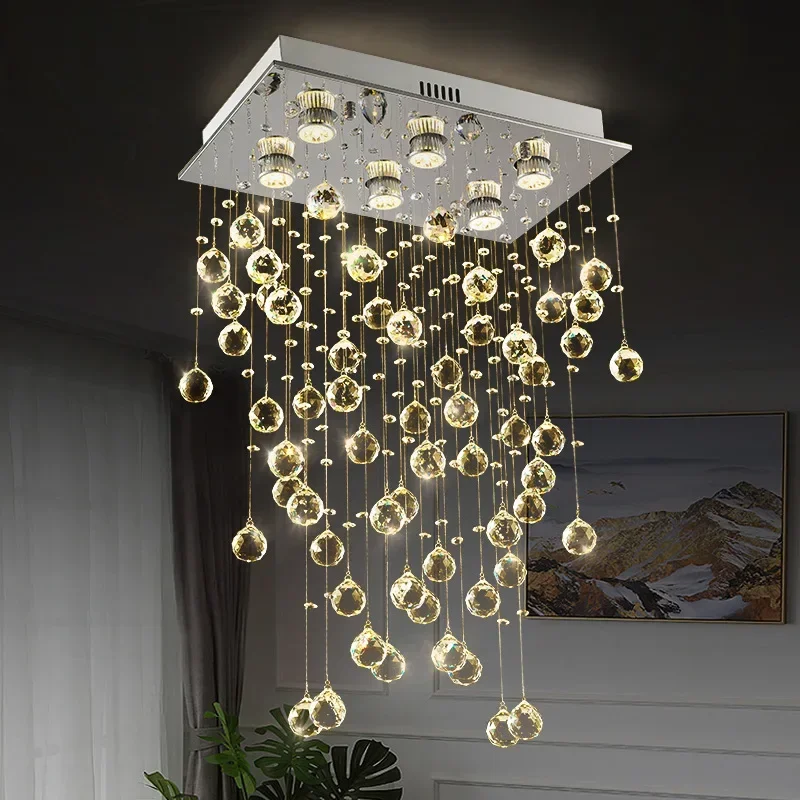 

Modern Led Crystal Chandelier For Living Dining Room Luxury Kitchen Indoor Lighting Creative Home Decor Lamp K9 Cristal Lustre